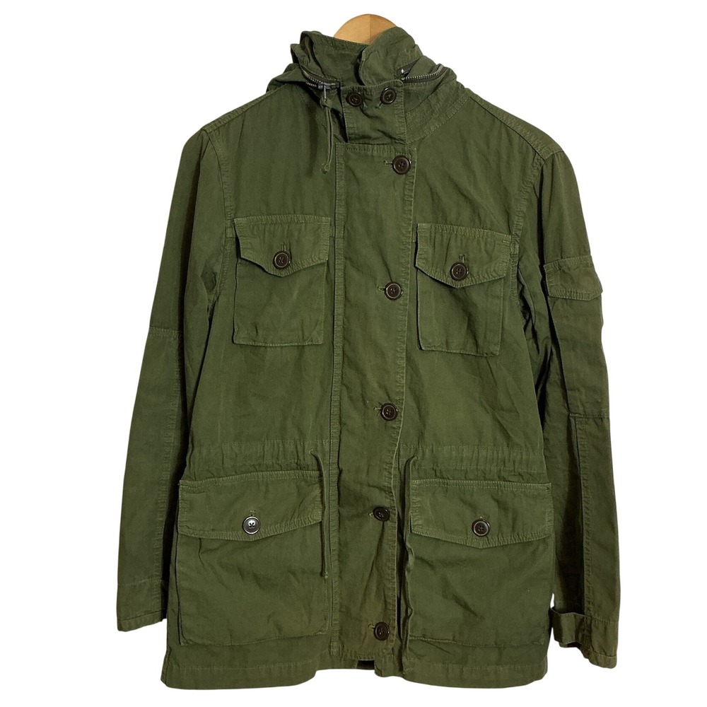 J CREW XS Green Field Mechanic Military Utility Jacket Coat Gorpcore Outdoors